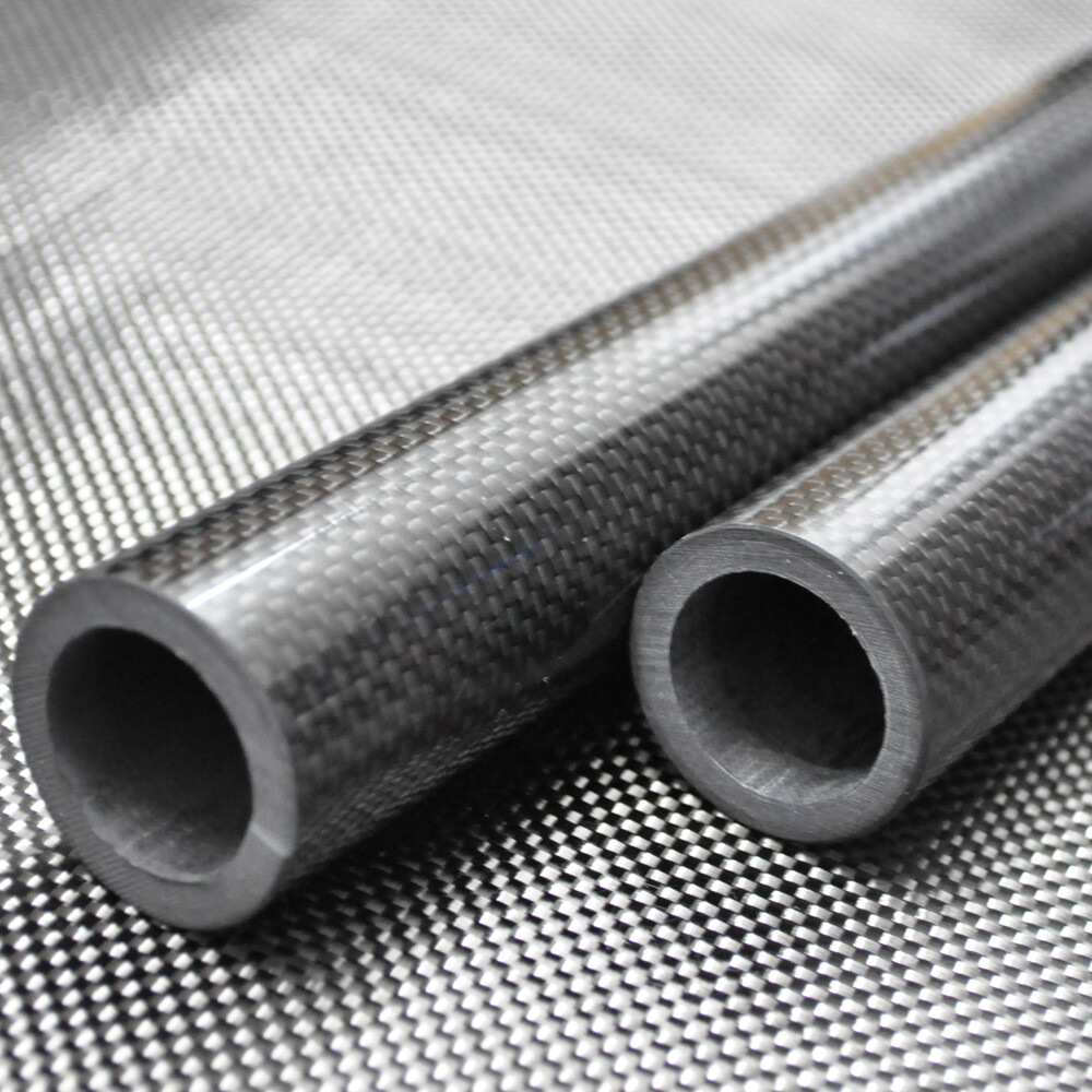 Tubo In Fibra Di Carbonio 3K Opaco – 14mm X 12mm X 800mm – Avvolto A Rullo
