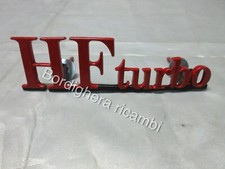 LANCIA DELTA 1.6 HF TURBO SCRITTA STEMMA LOGO GRIGLIA MASCHERINA BADGE EMBLEM