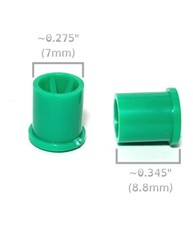 2pc BTO Newly Made Aurora G G-PLUS Style HO Slot Car Rear Wheels 8893 Green