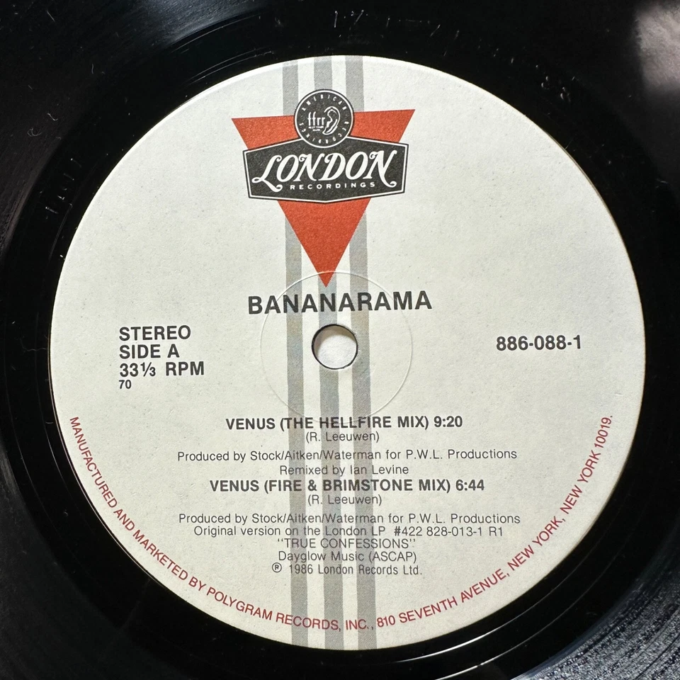 Venus Vinyl Record Bananarama London 12" Single Remix 33 RPM - Image 3 of 4