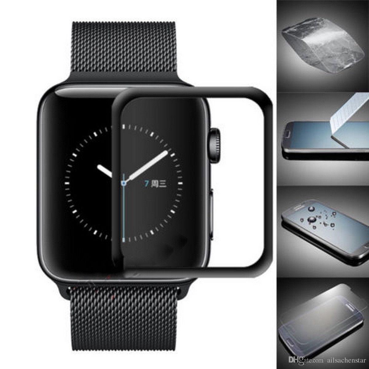 Shop Protezione Apple Watch 5 44mm Online Sale Protezione Per Apple Watch 7 6 SE 5 4 Da 44 Mm In Vetro Temperato Curvo 3D Ultra Resistente E Sottile Trasparente Italiano - Foto 11