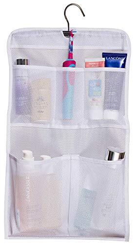 Roll Up Shower Caddy Organizer with 5 Pockets for Bathroom Storage