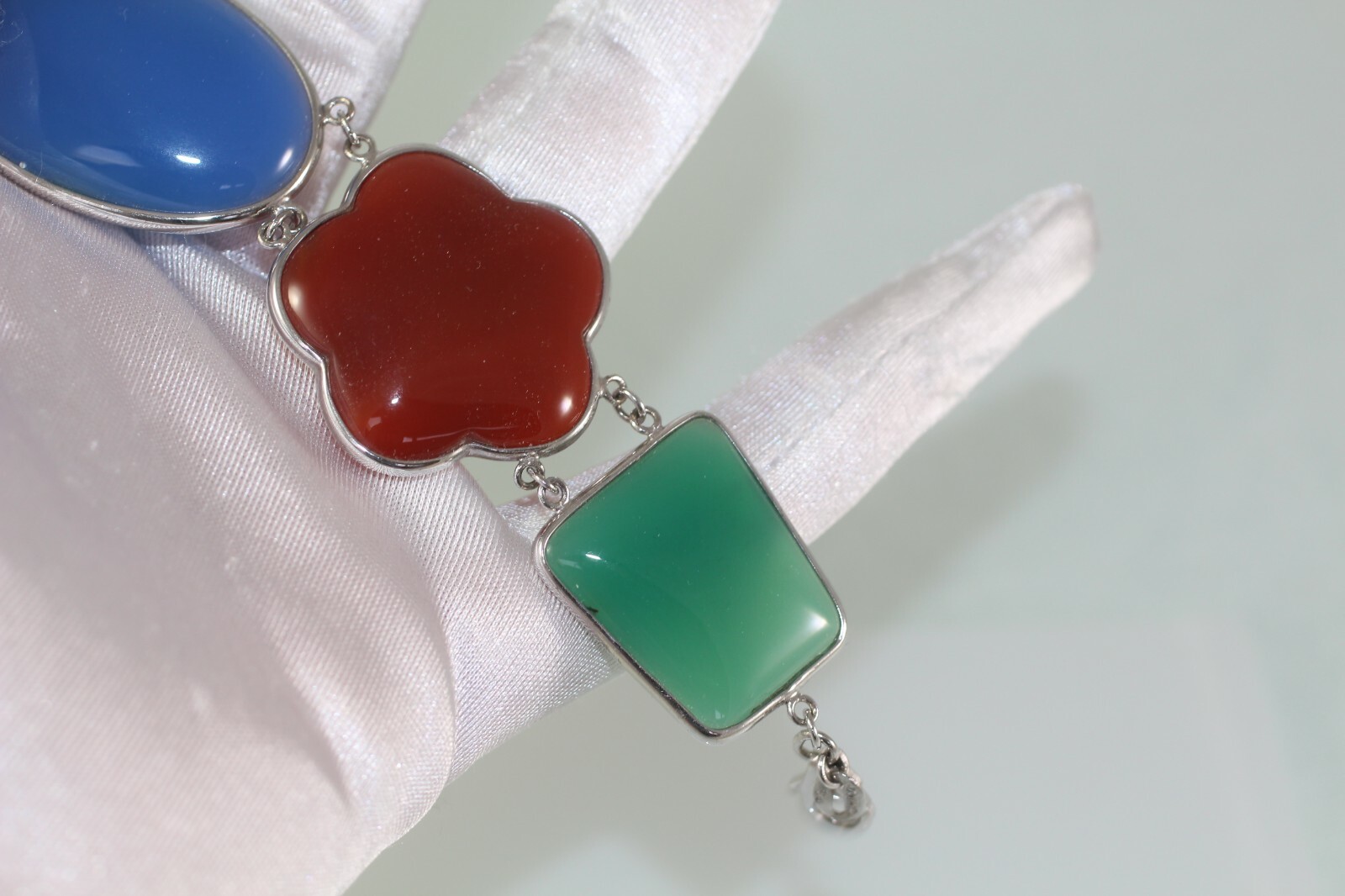 Statement Ross Simons Multi Gemstone Quatrefoil c… - image 6