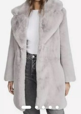 Keepsake Stella Faux Fur Coat Dove Grey S