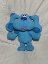 Vintage 1997 Blues Clues Sing Along Blue 12  Plush Dog Barks Music Viacom TYCO