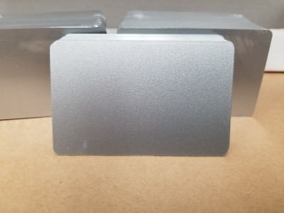 Silver Metallic PVC Cards, CR80.30 Mil, Credit Card Size - USA - Pack of 10