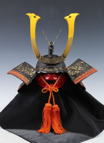 Superbe casque de samouraï noir japonais - Genji dragon Kabuto - Tsushima - Photo 1 sur 18