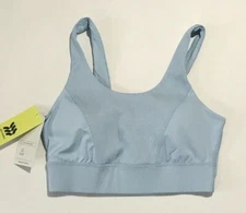 All in Motion Women's Medium Support Soft Ribbed Bra Air Blue -Size XS NEW $20