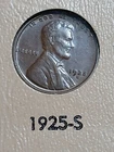 1925-S LINCOLN CENT . MS/BU. BROWN. HIGH RATED.