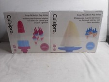 Cuisipro Snap-Fit Frozen Sailboat & Rocket Pop Molds - Set of 12 - NEW SEALED