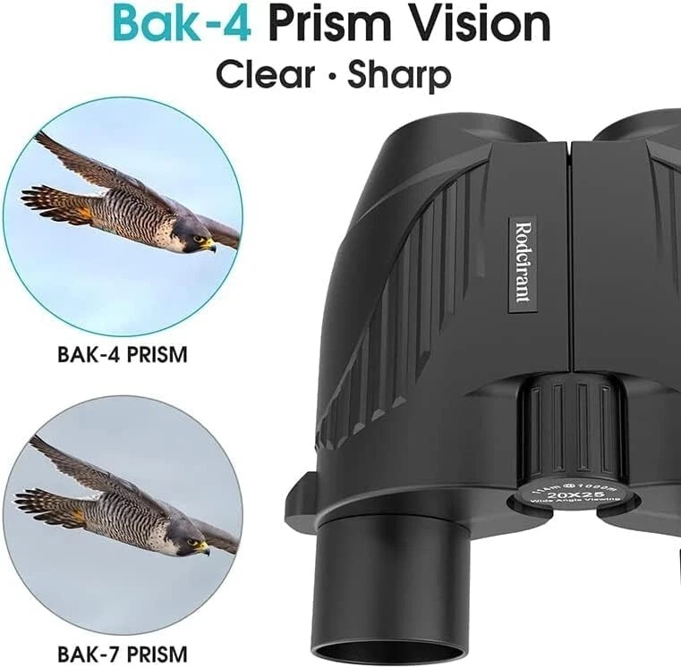 Lightweight 20x25 Compact Binoculars for Bird Watching & Travel - Waterproof - Image 4 of 4