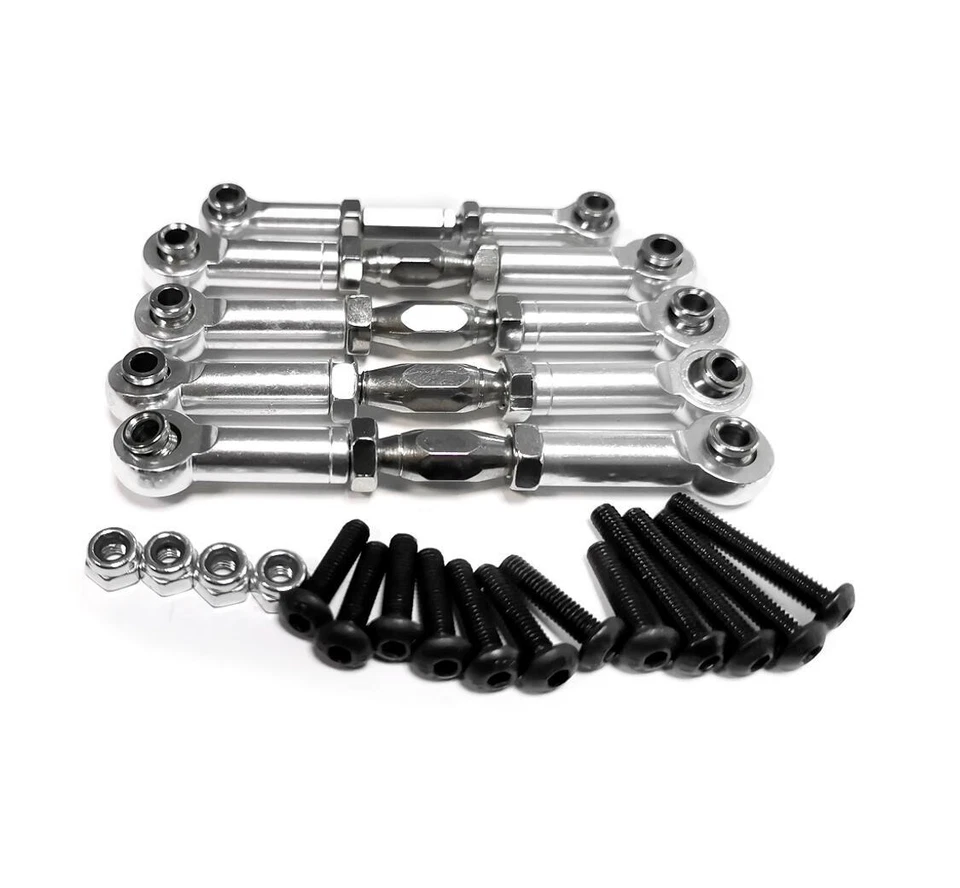 Alloy Metal Tie rod set For 1:10 Redcat Blackout XTE XBE SC Racing rc car Truck - Image 4 of 4