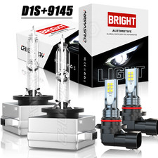 D1s 9145 Hid Headlight Low Beam Led Fog Light Bulbs For Chevy Corvette 2005-2013