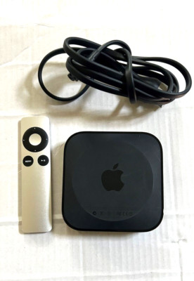 Apple TV A1469 (3rd Gen) HD Media Streamer, Remote, Power Cord, Fully Functional