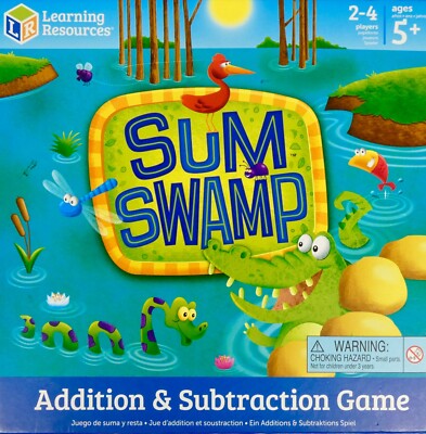 Sum Swamp Brettspiel - Additions- & Subtraktionsspiel - Lernressourcen (5+)