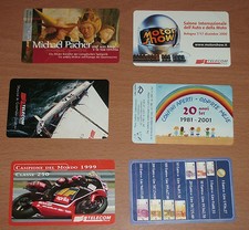  LOTTO STOCK 6 SCHEDE TELEFONICHE ITALIANE LIRA NUOVE MAGNETIZZATE TELECOM  CARD