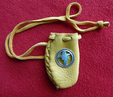 WESTERN COWBOY OR MOUNTAIN MAN OR WOMAN'S NEW LEATHER POSSIBLES BAG CONCHO