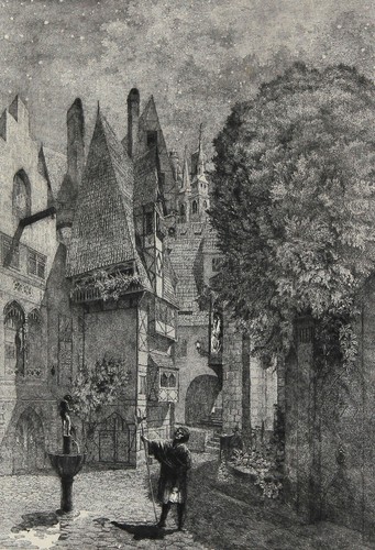 FERDINAND STAEGER - Nachtwache - Radierung - um 1910 - Picture 1 of 2