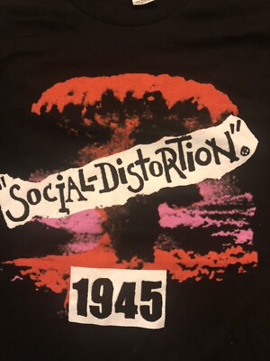 XL NWOT 90's Vintage Social Distortion Punk 1945 Cygnus Brand Mike