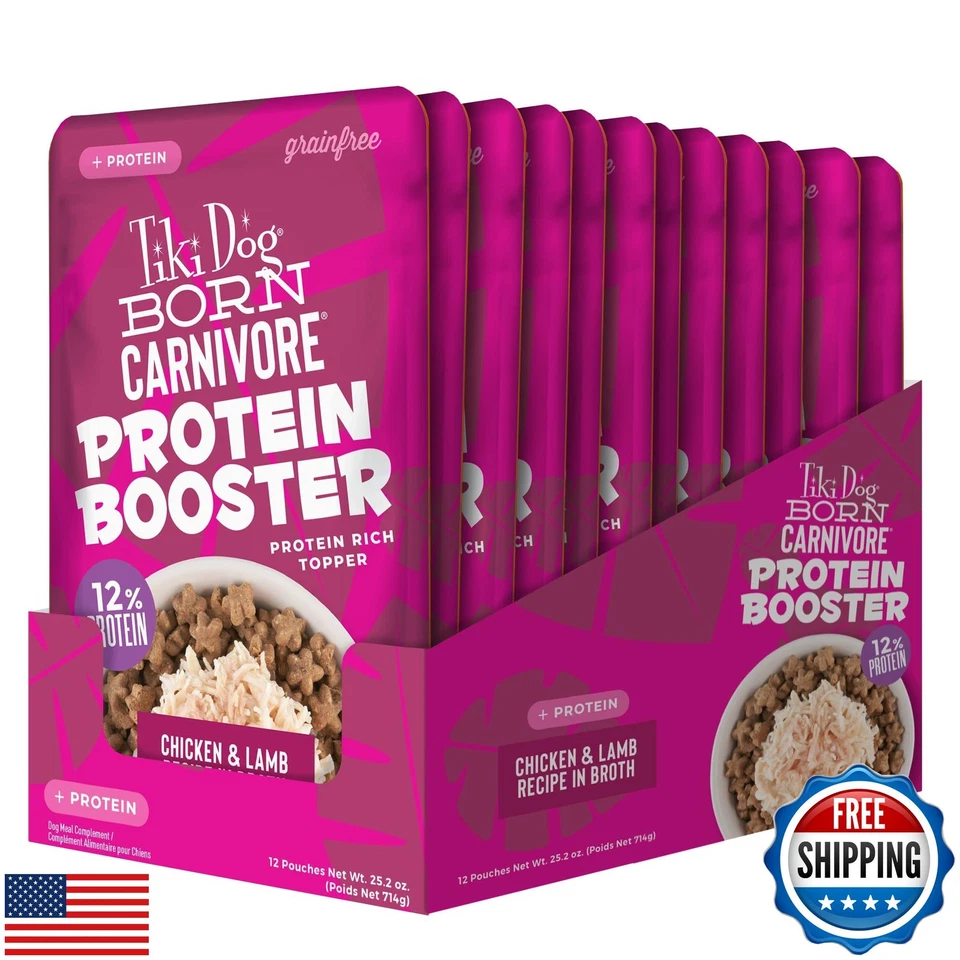 Tiki Dog Born Carnivore Protein Booster Dog Food Topper, Chicken and Lamb Rec - Image 3 of 4