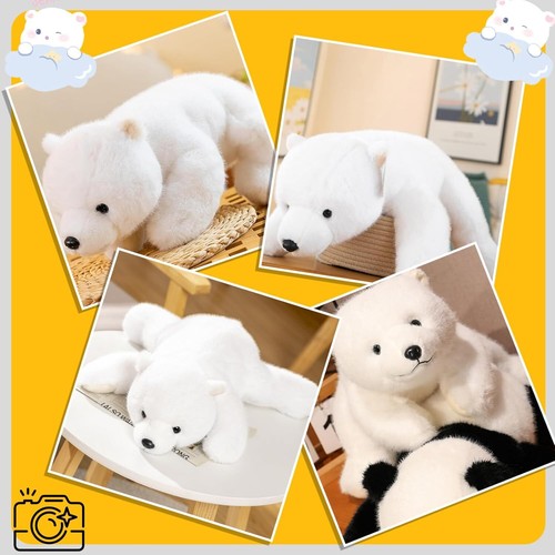 Bear Stuffed Animal,Panda PP Cotton Weighted Stuffed 11.8 Inch Cute Soft Plush U - Picture 28 of 28