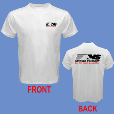 Norfolk Southern Railway Men's White Size S-5XL
