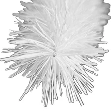 Shiny White Tinsel Garland 30FT Length 3IN Width Christmas Tinsel Brush Garland