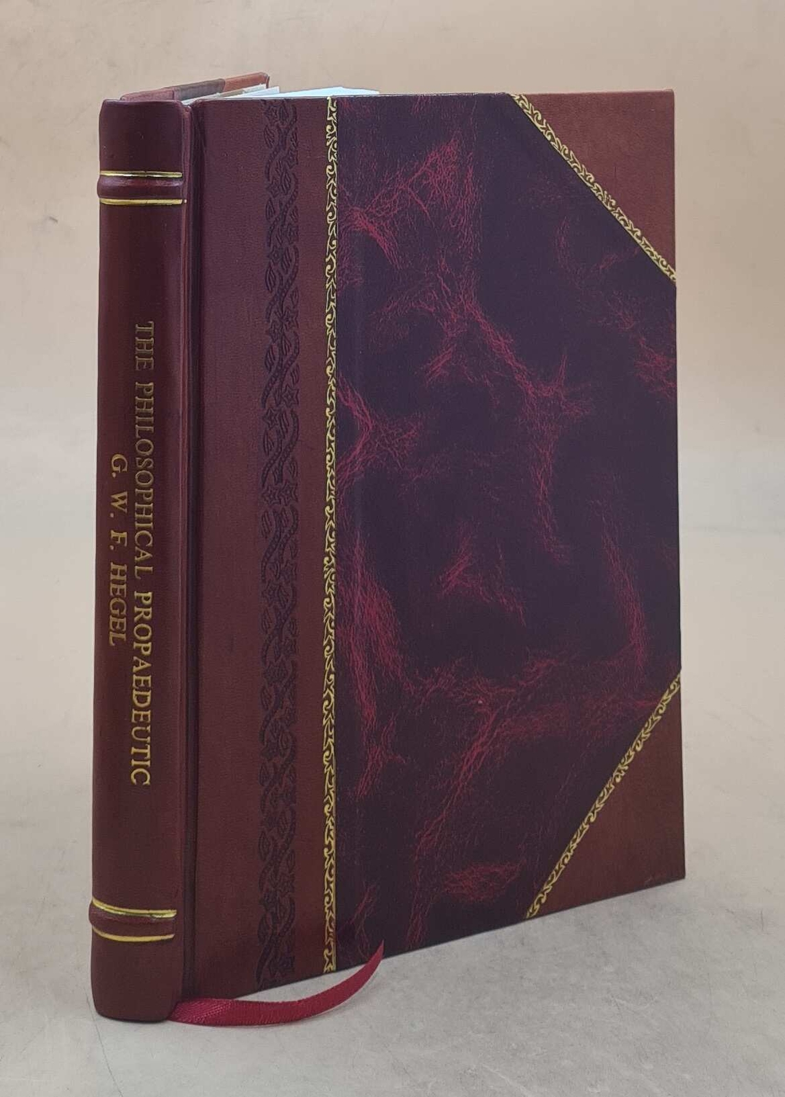 1986 Leather Bound Edition of The Philosophical Propaedeutic