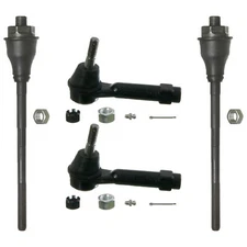 MOOG Tie Rod Ends Kit Set Front Inner & Outer 4PCS For Chevy GMC 4WD 18mm Thread