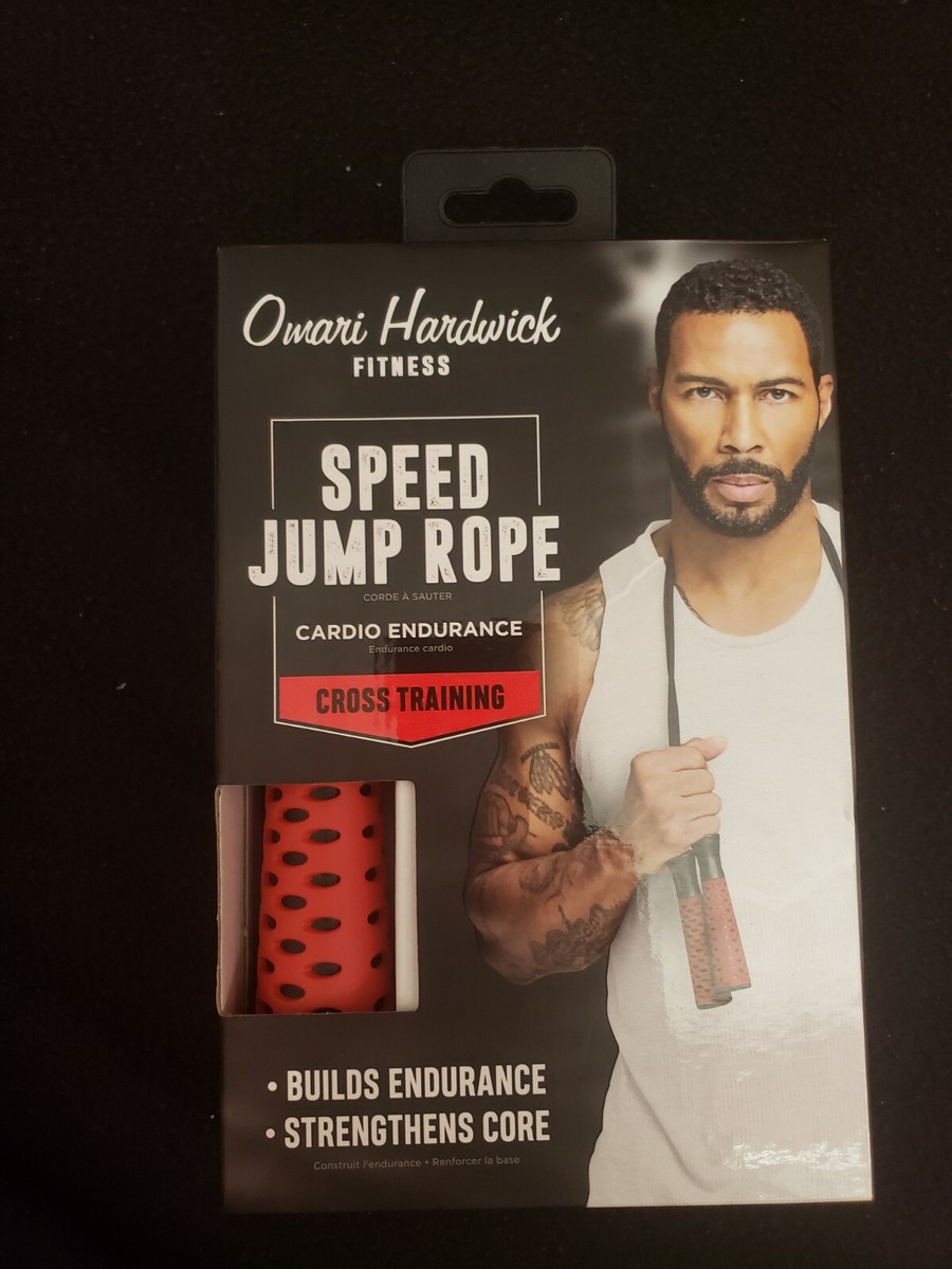 Omari Hardwick Speed Jump Rope New Red Handle Cross Training