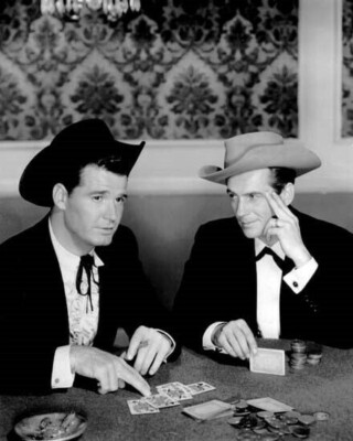 Maverick TV series James Garner Jack Kelly gamble at card table 5x7 photo