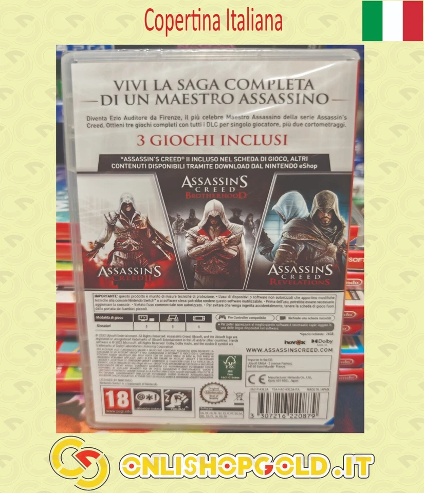 Assassin's Creed The Ezio Collection Videogioco Nintendo Switch Italiano - Immagine 2 di 2