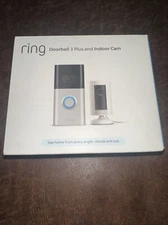 Ring Video Doorbell 3 Plus with Night Vision & Indoor Cam, NEW