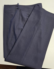 TALBOTS Dress Pants Women's Size 12 Dark Gray Italian Fabric 98 Wool Vintage