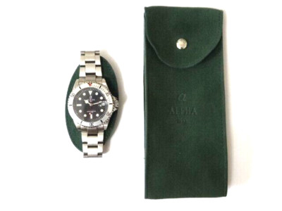 Vintage Retro α ALPHA 1993 Submariner Divers 3 ATM Automatic Watch New Old Stock