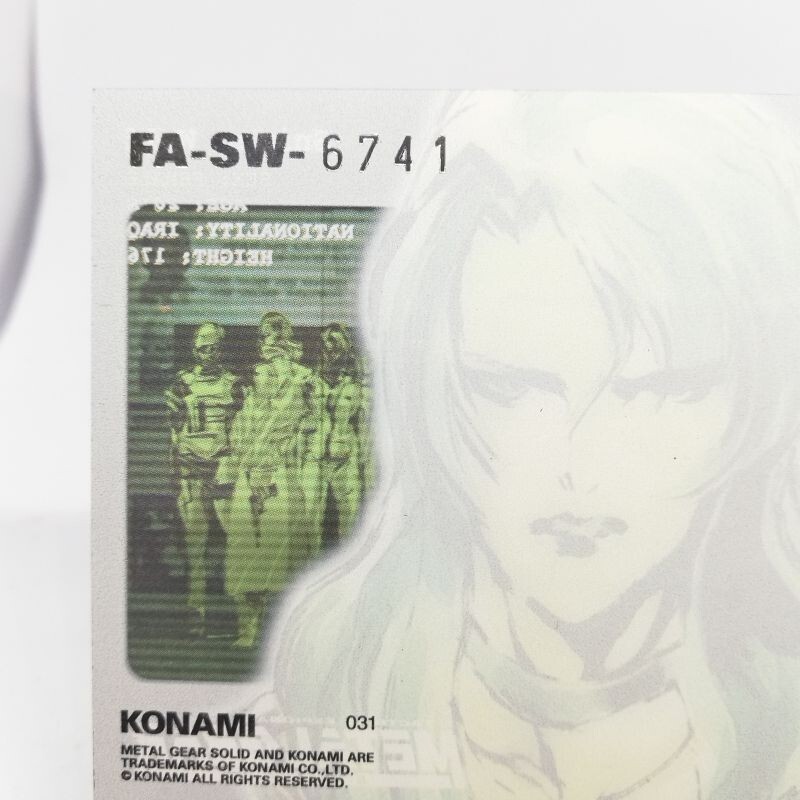 その他 L GEAR SOLID TRADING CARD Regular その他 L GEAR SOLID TRADING CARD REGULAR Metal Gear Solid