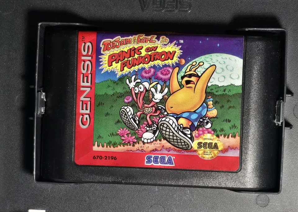 Sega Genesis ToeJam & Earl in Panic On Funkotron Video Game Cartridge With Case - Image 4 of 4
