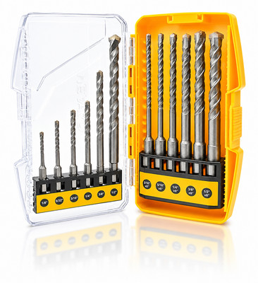 12PCS SDS Plus Hammer Drill Bit and Masonry Drill Bit for Bricks Stone Concrete
