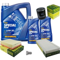 Inspektionspaket 7L Mannol Special Plus 10W-30 FüR Audi A4 2.4 2.8 Quattro S4