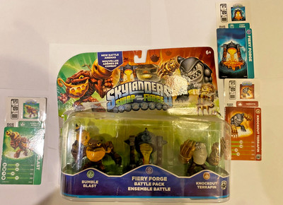 Skylanders - Swap Force - Fiery Forge Battle Pack, with stickers and cards