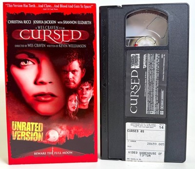 CURSED VHS | TESTED & WORKS | 2004 | UNRATED VERSION HORROR WES CRAVEN