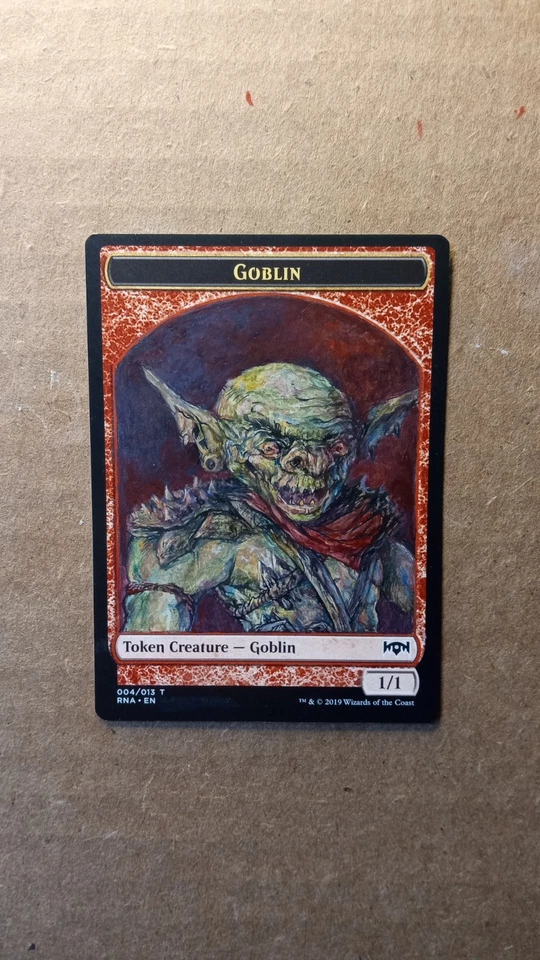 MtG Goblin Token Full Magic Altered Hand Painted Art Original Alter RNA - Image 3 of 3