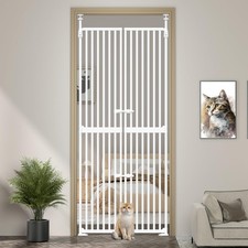 71" High Extra Tall Cat Gate, 34-36 Inch Tall Pet Gates, Auto Close Kitten Sa...