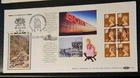 GB - QEII - 1992  - "Wales Prestige Booklet Pane"  - Benham Silk FDC - D184
