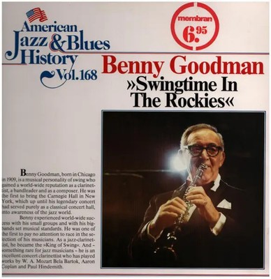 Benny Goodman Swingtime In The Rockies NEAR MINT Tobacco Road Vinyl LP