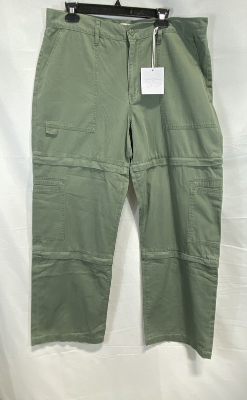 Pistola Men's Aiden Utility Cargo Pants Calvary Olive Green Cotton Sz 33 NWT