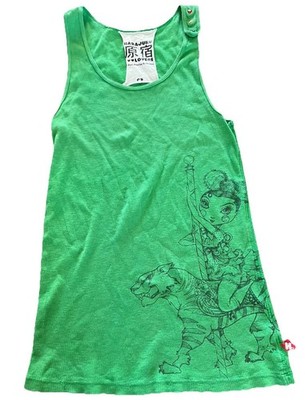 VTG Harajuku Lovers Tank Top Fatal Attraction to Cuteness Gwen Stefani Tiger L
