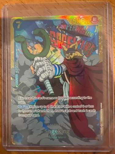 One Piece Sogeking OP03-122 SEC Secret Rare Pillar of Strengths