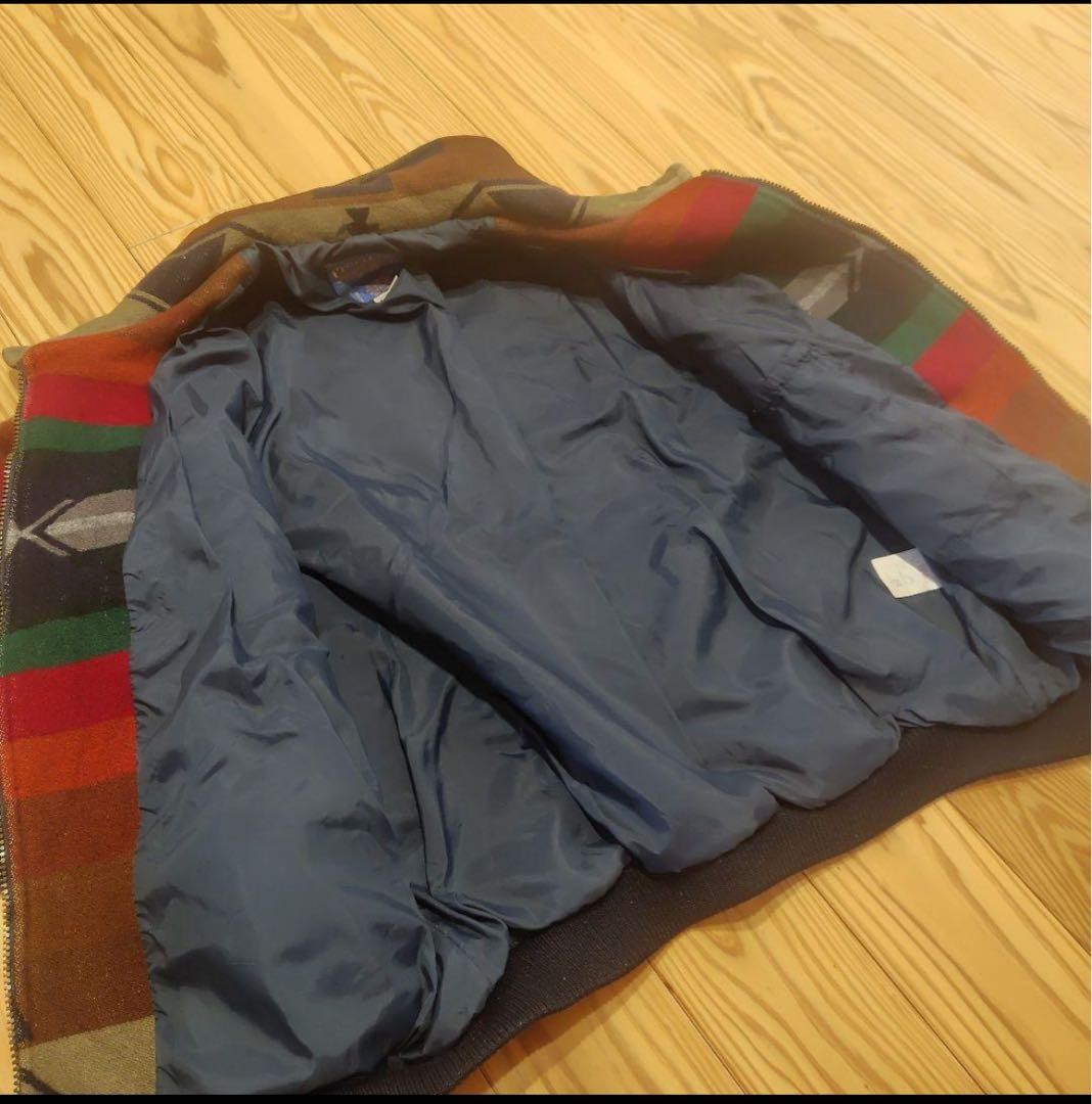 Pendleton Wool Jacket 90s Native Pattern Short Bo… - image 6