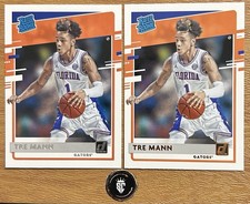 Lot Of 2 Tre Mann 2021 Chronicles Donruss Rated Rookie - 1 Base & 1 Bronze